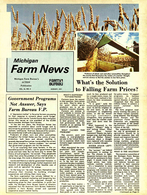 Michigan farm news. (1977 August)