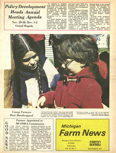 Michigan farm news. (1977 November)