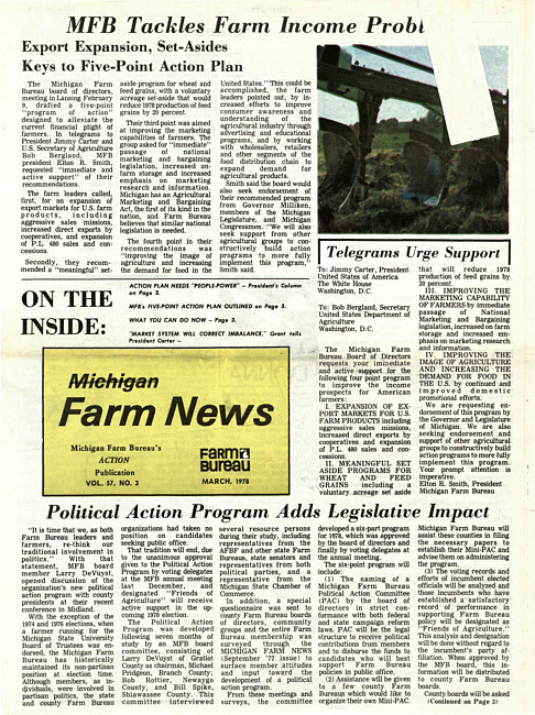 Michigan farm news. (1978 March)
