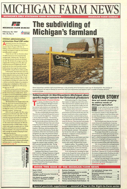 Michigan farm news : publication of Michigan Farm Bureau. (1997 February 28)