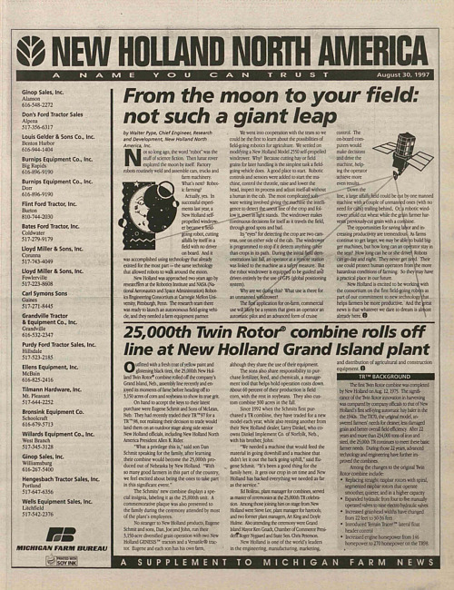 Michigan farm news. (1997 August), Supplement