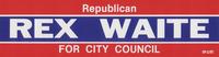 Republican Rex Waite for City Council
