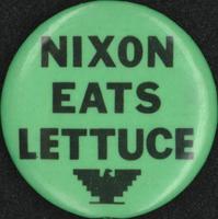 Nixon eats lettuce