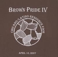 Brown Pride IV Chicano/Latino resource fair t-shirt