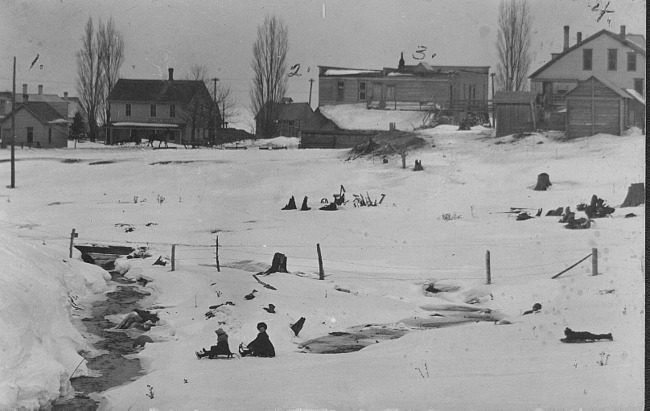 Sledding in Alden