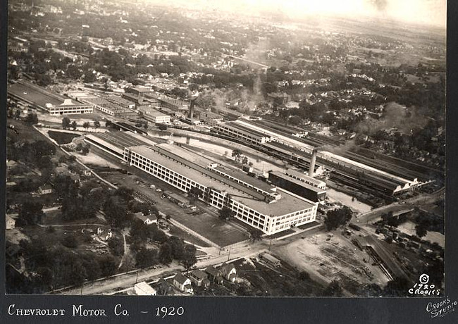 Chevrolet Motors from the air