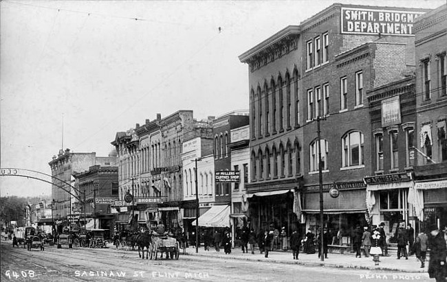 East side of Saginaw Street looking north