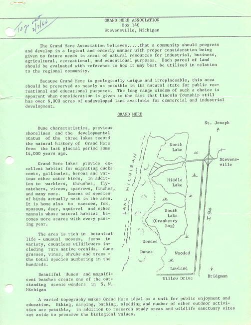 February 1966 newsletter