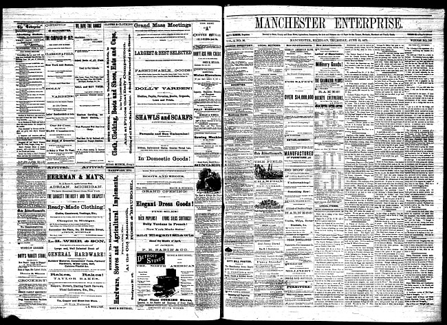 Manchester enterprise. Vol. 5 no. 37 (1872 June 13)