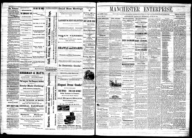 Manchester enterprise. Vol. 5 no. 38 (1872 June 20)