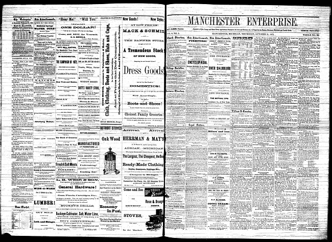 Manchester enterprise. Vol. 6 no. 5 (1872 October 31)