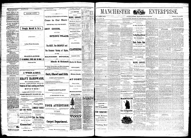 Manchester enterprise. Vol. 6 no. 46 (1873 August 14)
