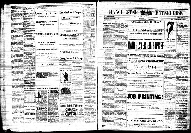 Manchester enterprise. (1873 November 15), Extra