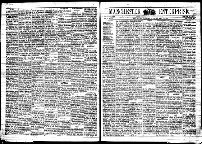 Manchester enterprise. Vol. 7 no. 23 (1874 March 5)