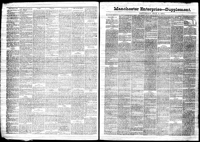 Manchester enterprise. (1874 May 2), Supplement