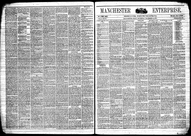 Manchester enterprise. Vol. 8 no. 13 (1874 December 24)