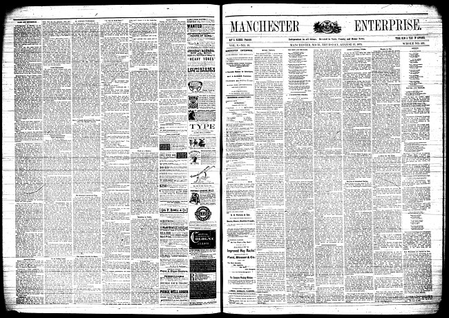 Manchester enterprise. Vol. 8 no. 46 (1875 August 12)