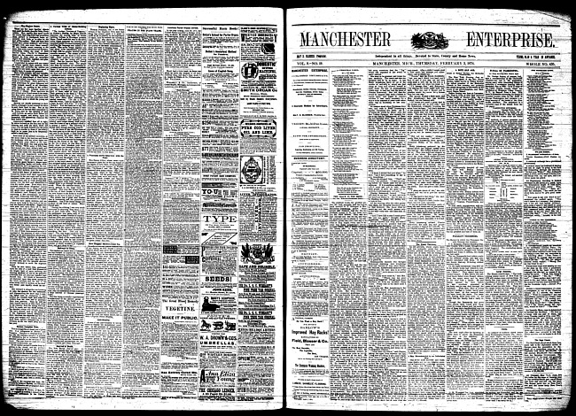 Manchester enterprise. Vol. 9 no. 19 (1876 February 3)