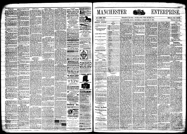 Manchester enterprise. Vol. 9 no. 21 (1876 February 17)