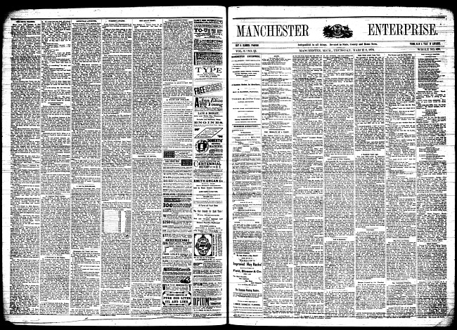 Manchester enterprise. Vol. 9 no. 23 (1876 March 2)