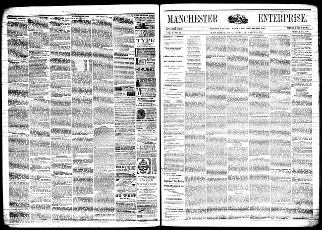 Manchester enterprise. Vol. 9 no. 24 (1876 March 9)