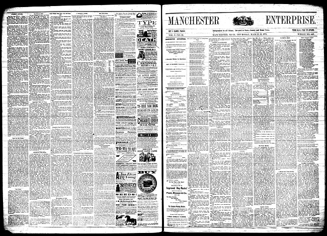 Manchester enterprise. Vol. 9 no. 26 (1876 March 23)