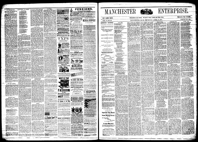 Manchester enterprise. Vol. 9 no. 29 (1876 April 13)