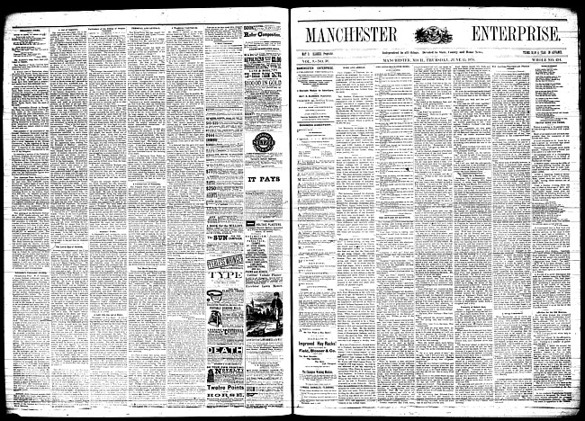 Manchester enterprise. Vol. 9 no. 38 (1876 June 15)