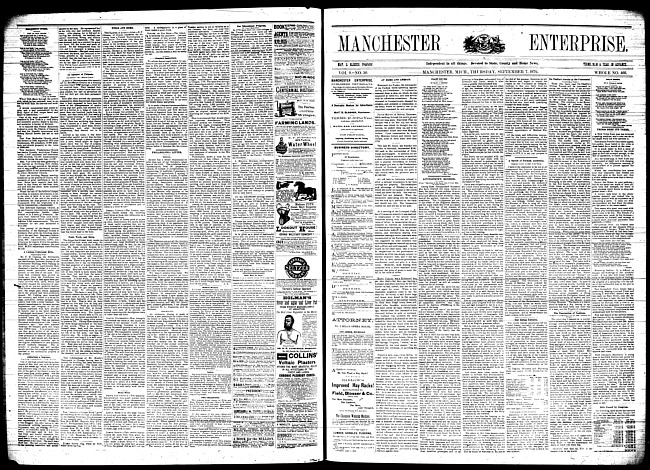 Manchester enterprise. Vol. 9 no. 50 (1876 September 7)