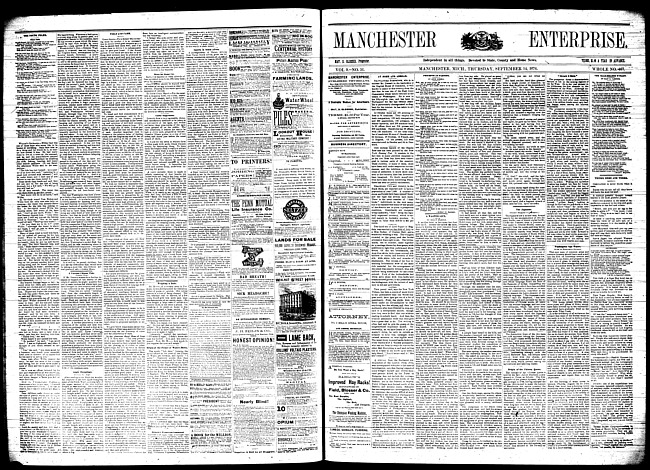 Manchester enterprise. Vol. 9 no. 51 (1876 September 14)