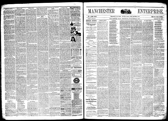 Manchester enterprise. Vol. 9 no. 52 (1876 September 21)