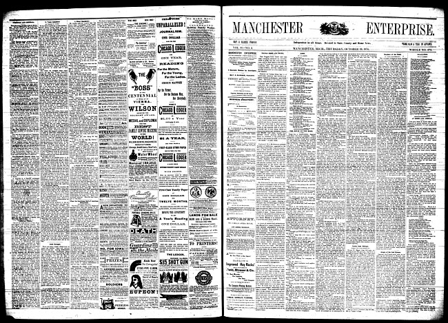 Manchester enterprise. Vol. 10 no. 4 (1876 October 19)