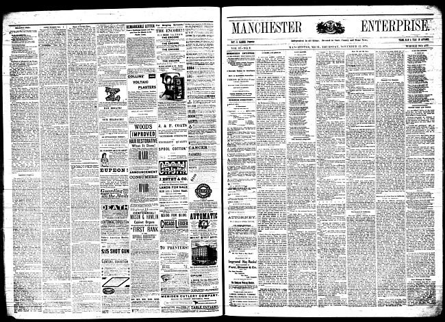 Manchester enterprise. Vol. 10 no. 9 (1876 November 23)