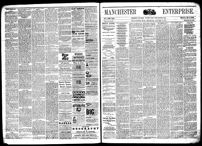 Manchester enterprise. Vol. 10 no. 16 (1877 January 11)