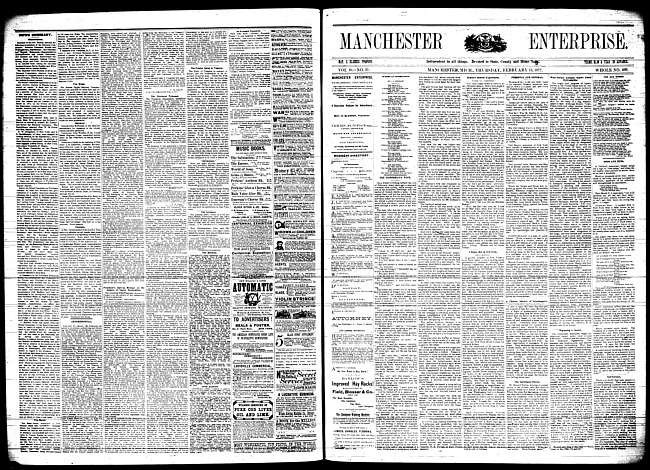 Manchester enterprise. Vol. 10 no. 21 (1877 February 15)