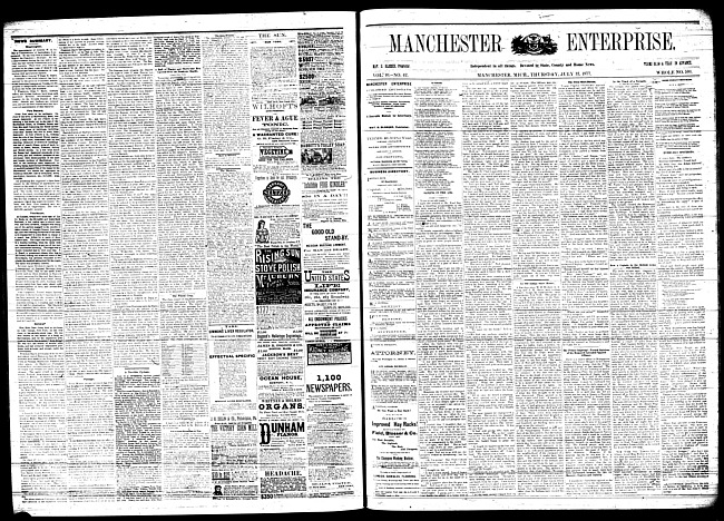 Manchester enterprise. Vol. 10 no. 42 (1877 July 12)