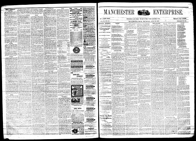 Manchester enterprise. Vol. 10 no. 43 (1877 July 19)