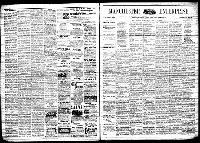 Manchester enterprise. Vol. 11 no. 6 (1877 November 4)