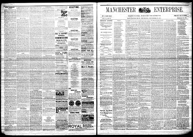 Manchester enterprise. Vol. 11 no. 14 (1877 December 27)