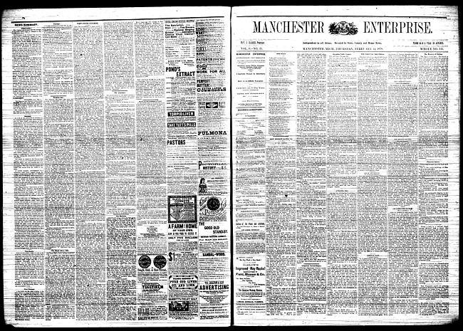 Manchester enterprise. Vol. 11 no. 21 (1878 February 14)