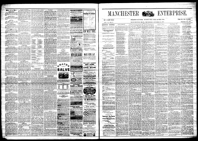 Manchester enterprise. Vol. 12 no. 6 (1878 October 31)