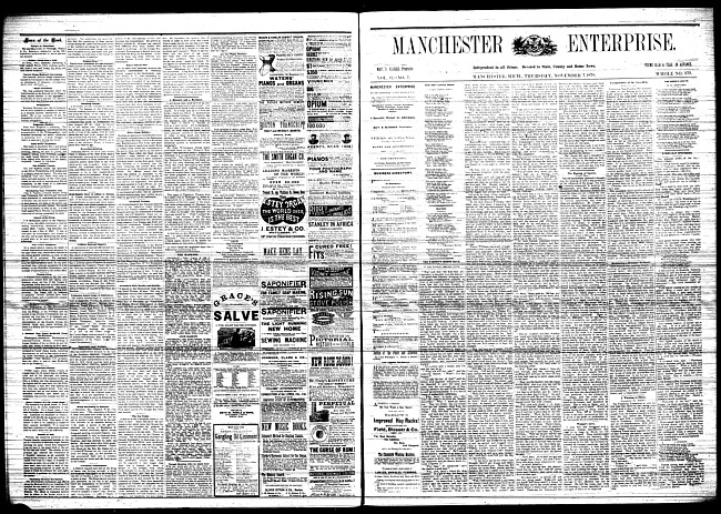 Manchester enterprise. Vol. 12 no. 7 (1878 November 7)