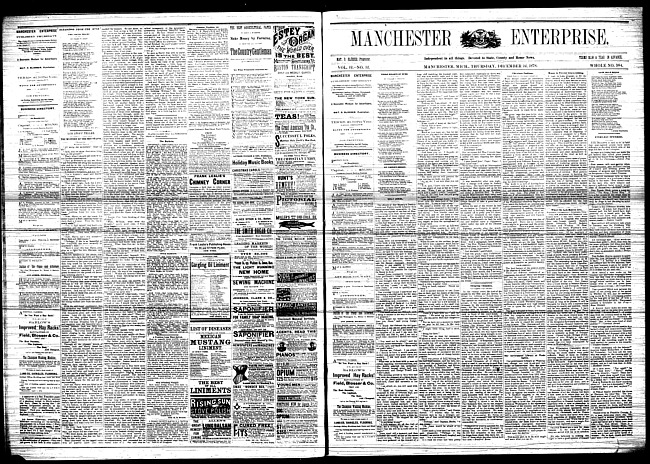 Manchester enterprise. Vol. 12 no. 12 (1878 December 12)