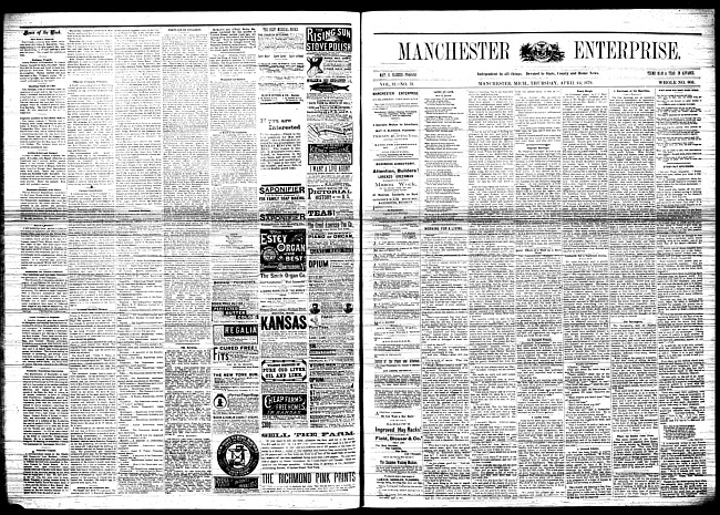 Manchester enterprise. Vol. 12 no. 31 (1879 April 24)