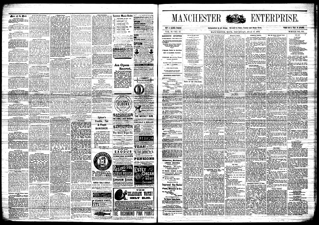 Manchester enterprise. Vol. 12 no. 43 (1879 July 17)