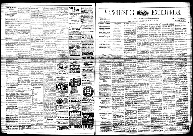 Manchester enterprise. Vol. 12 no. 45 (1879 July 31)