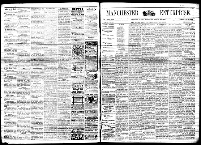 Manchester enterprise. Vol. 13 no. 20 (1880 February 5)