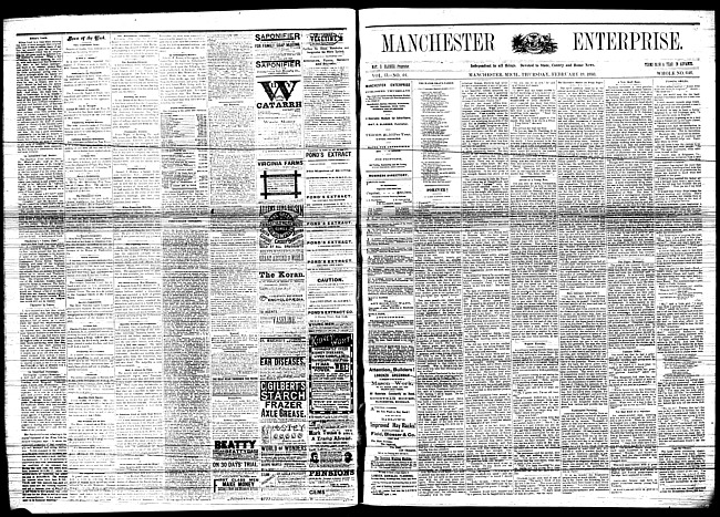 Manchester enterprise. Vol. 13 no. 22 (1880 February 19)