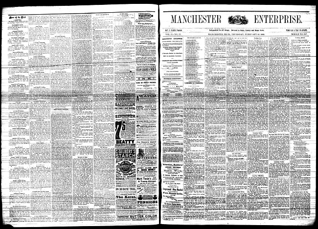 Manchester enterprise. Vol. 13 no. 23 (1880 February 26)