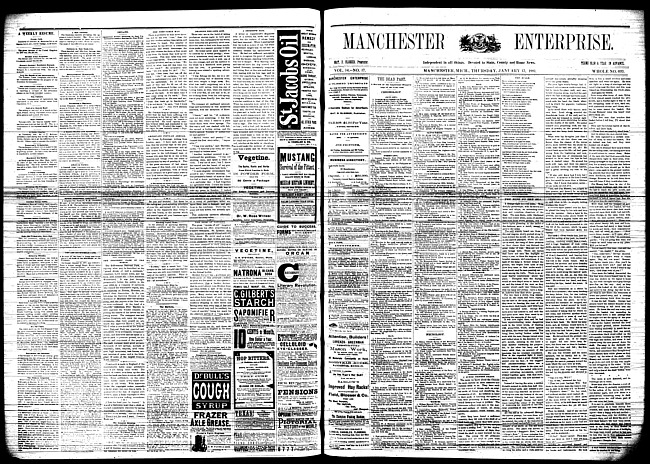 Manchester enterprise. Vol. 14 no. 17 (1881 January 13)